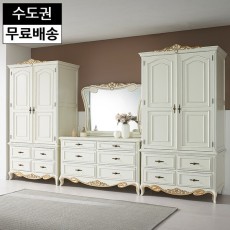 라빈 마호가니 원목 엔틱 침실가구세트 입본장 화장대
